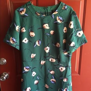 Banana Republic Green Floral Dress Size 12